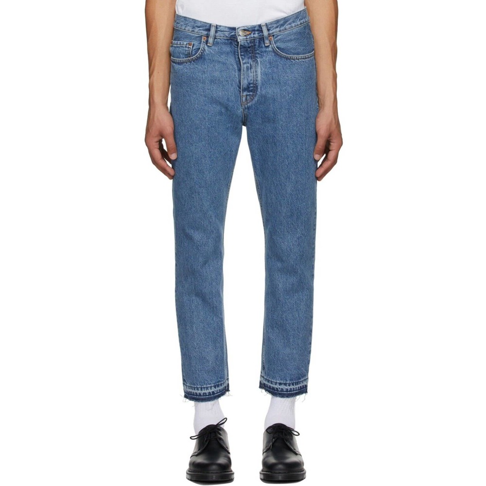 Harmony Paris Men’s Denim Dorian Jeans Size 34 Cotton Button Fly Straight Italy‎